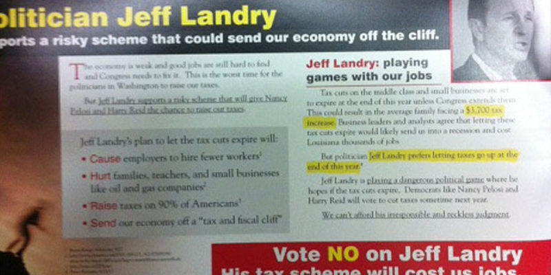 Another Weird Attack On Landry From Boustany’s Camp