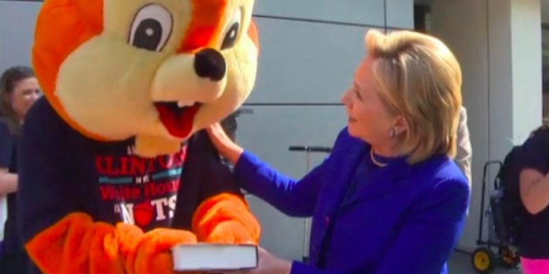 Hillary Talks To The GOP Squirrel That’s Been Chasing Her