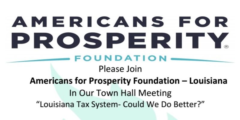 HUDSON: Americans For Prosperity Town Hall Tonight