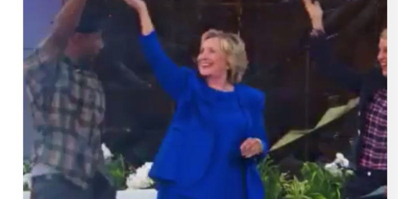 The Video Of Hillary Clinton Trying Really Hard To Dance To ‘Watch Me Whip Nae Nae’ Song