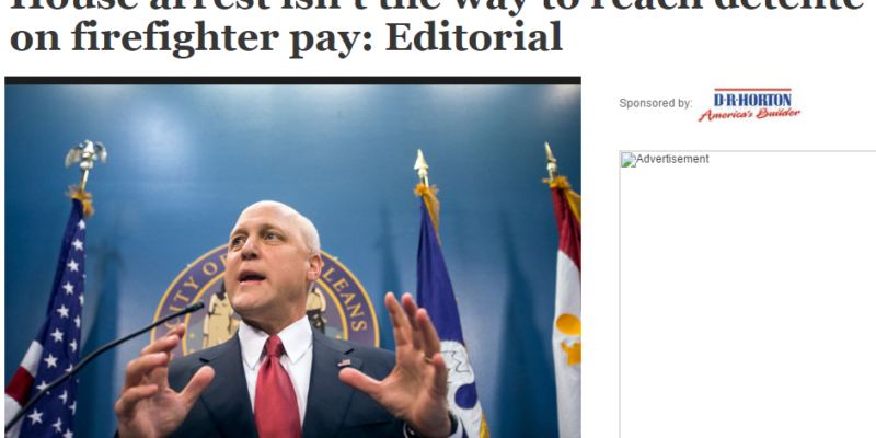 Times Picayune Just Blamed New Orleans Firefighters For Mitch Landrieu’s House Arrest