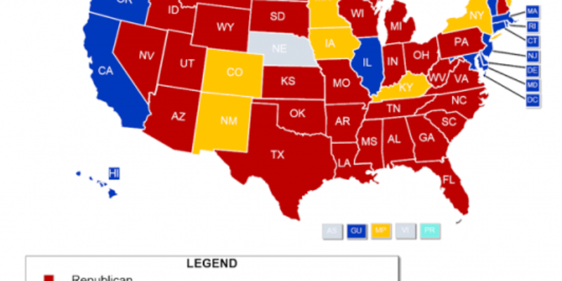The Map That Shows How Much Control Republicans Have Over The Country Now