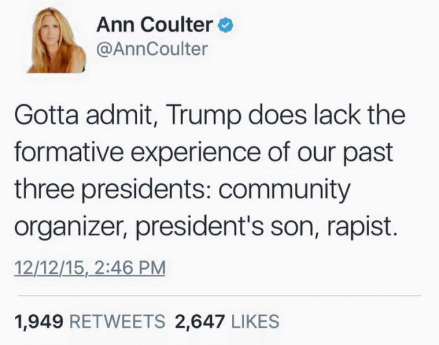 coulter past 3 presidents