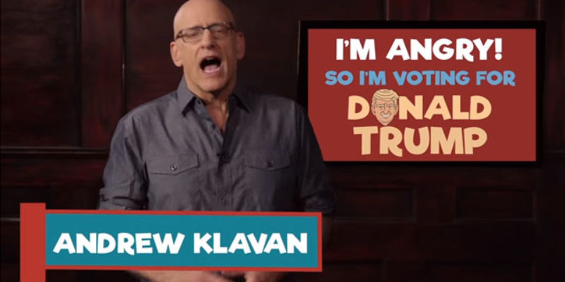 VIDEO: Andrew Klavan Is Angry, So He’s Voting For Donald Trump