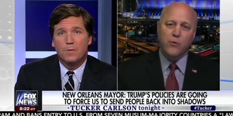 VIDEO: Tucker Carlson Had Mitch Landrieu On Tonight To Talk About Sanctuary Cities, And, Well…