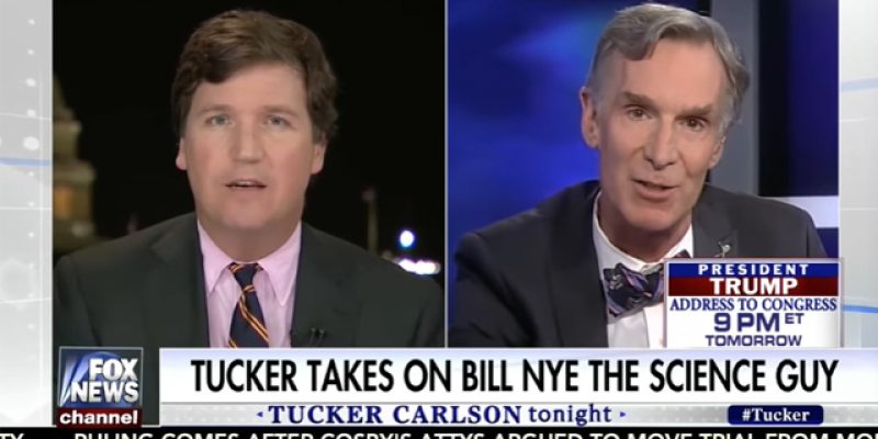 VIDEO: Did You Catch The Creepy Bill Nye On Tucker Carlson Monday Night?