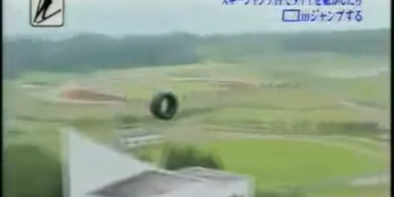 GREATEST VIDEO EVER: The Outstanding Japanese Ski-Jumping-With-Tires Competition