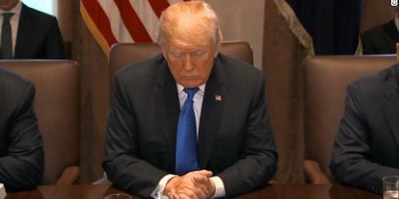 Classic Trump to Media on Prayer: “You need it more than we do”