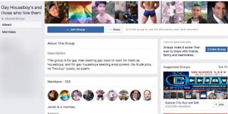 SICK: Facebook Enables Sex Slavery, Free Rent for Homosexual ‘Houseboy’ Sex