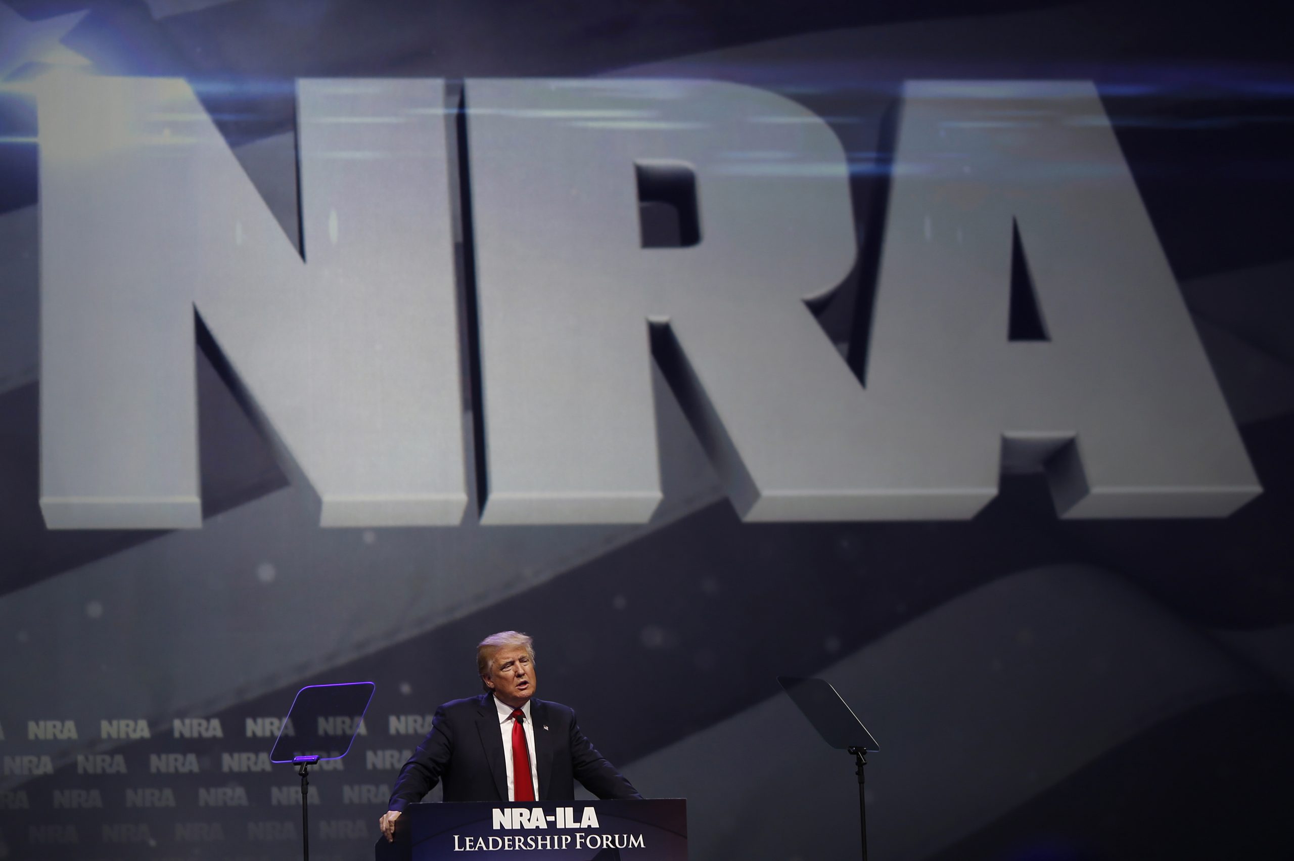 NRA Convention Trump Delivers CampaignStyle Speech To Record Crowd