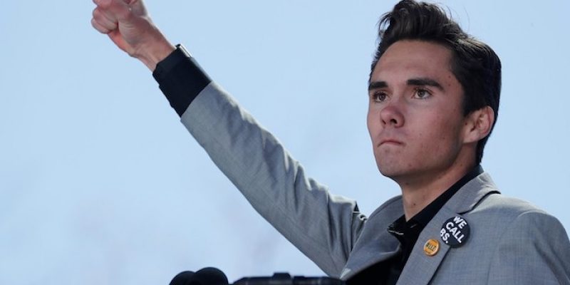 Irony: Mini-Hitler Hogg goes to protest NRA with ARMED SECURITY GUARDS
