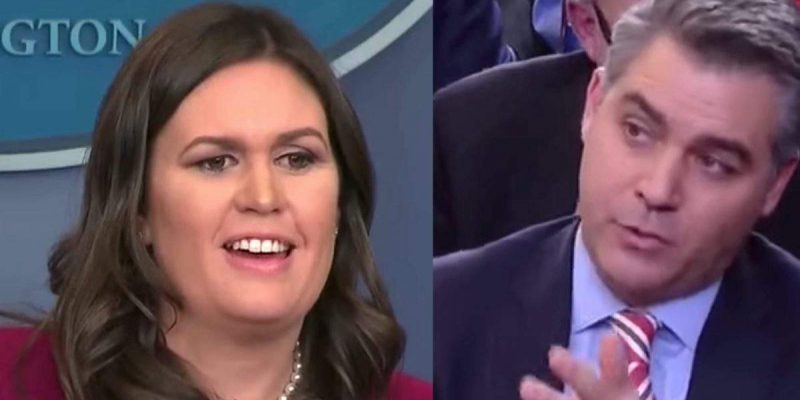 VIDEO: Sarah Sanders, Harassed By Jim Acosta, Shuts Him Down And Makes Him Insane