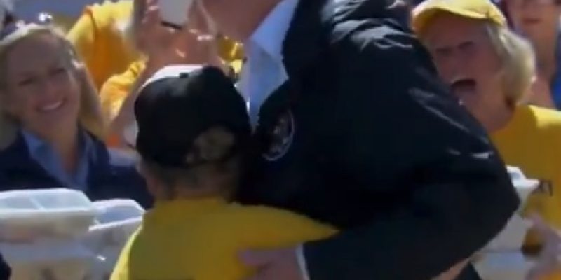 SWEET: NC boy asks Donald Trump for a hug [videos]
