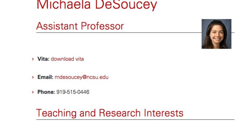 NC State professor Michaela DeSoucey hands out paper instructing students to block Fox News from parents’ TVs, “turn out against Trump”