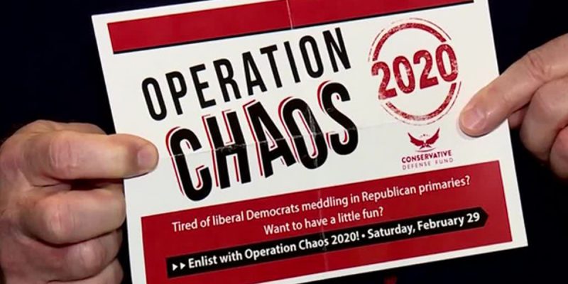 With Bloomberg Out, Is It Time For Operation Chaos?