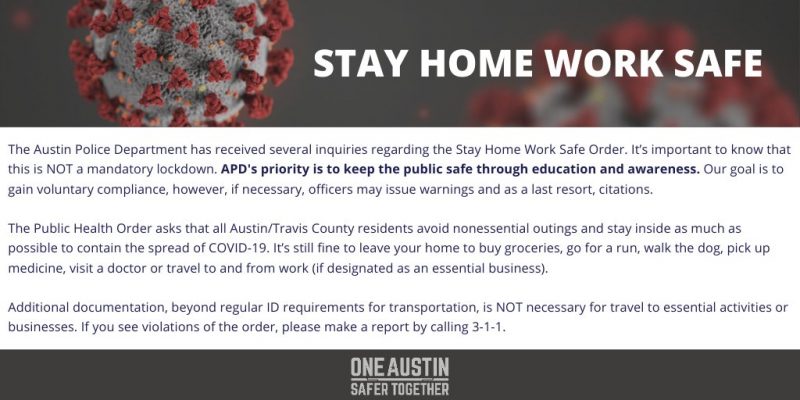 COVID-19 Orders Now Voluntary? They Are In Austin