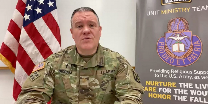 Facebook removes Army chaplains’ video messages of encouragement and prayer