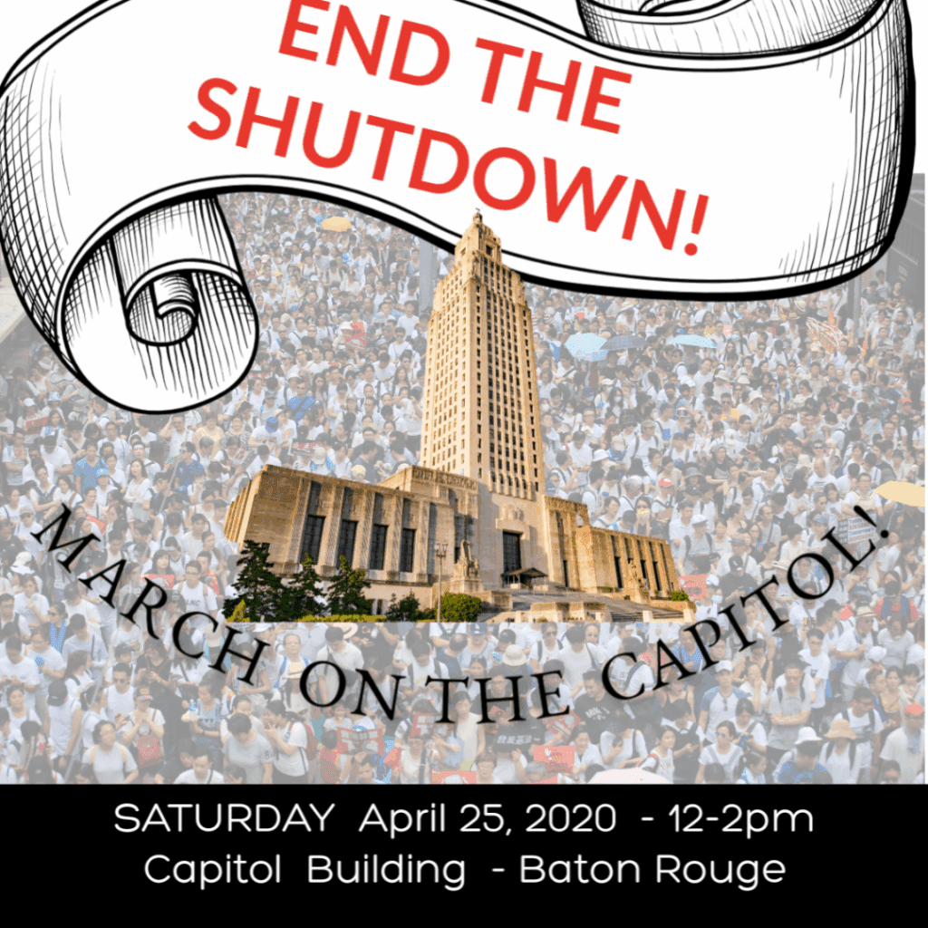 END THE SHUTDOWN: How Louisiana Can Pull Together to Keep the Pressure