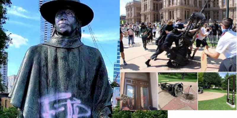Capitol Grounds Vandalized; Texas Calls In National Guard To Repel Rioters
