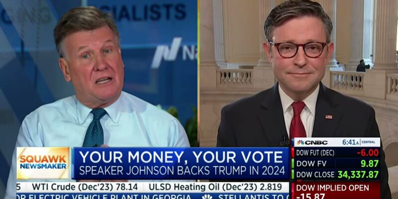 VIDEO: Mike Johnson Goes On Squawk Box And Calmly Takes CNBC Apart