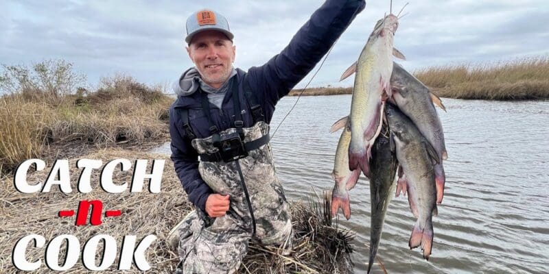 MARSH MAN MASSON: We Walked In The Marsh To Catch Our Lunch!