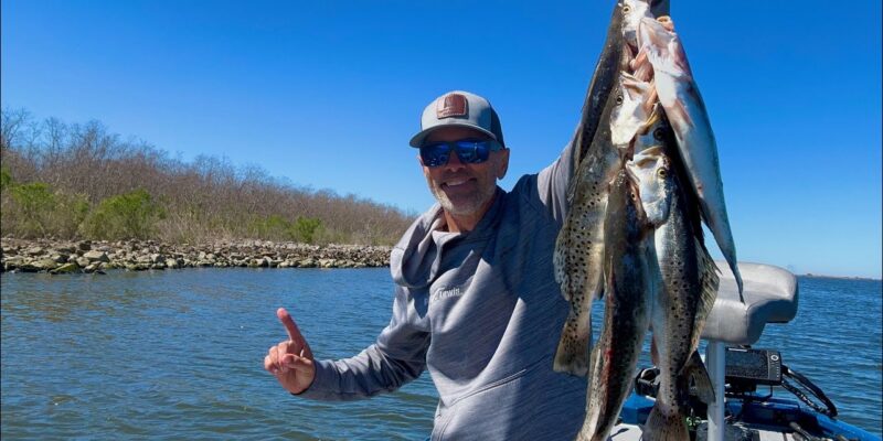 MARSH MAN MASSON: This Line of Rocks LOADED with Speckled Trout!