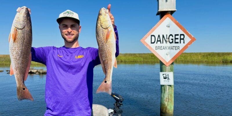 MARSH MAN MASSON: DANGER! Way Too Many Redfish Right Here!