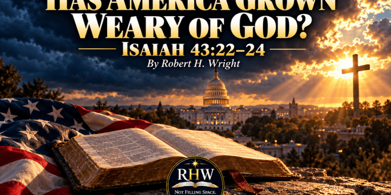 WRIGHT: Has America Grown Weary Of God?