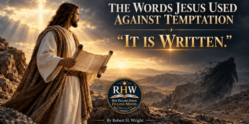 WRIGHT: The Words Jesus Used Against Temptation